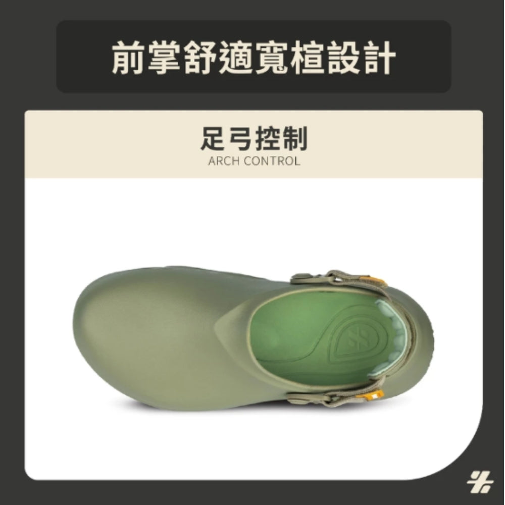 Formula 足弓控制拖鞋 女 (橄欖綠)