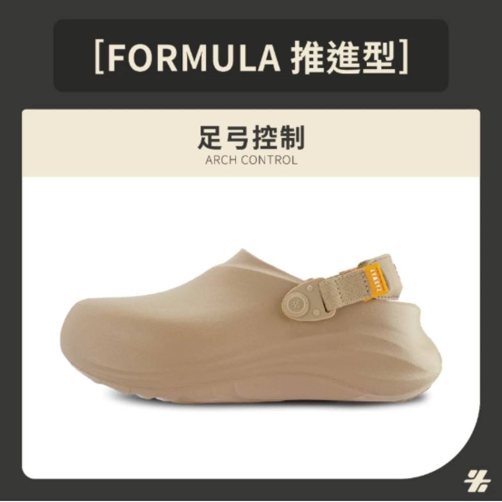 Formula 足弓控制拖鞋 男 (摩卡棕)