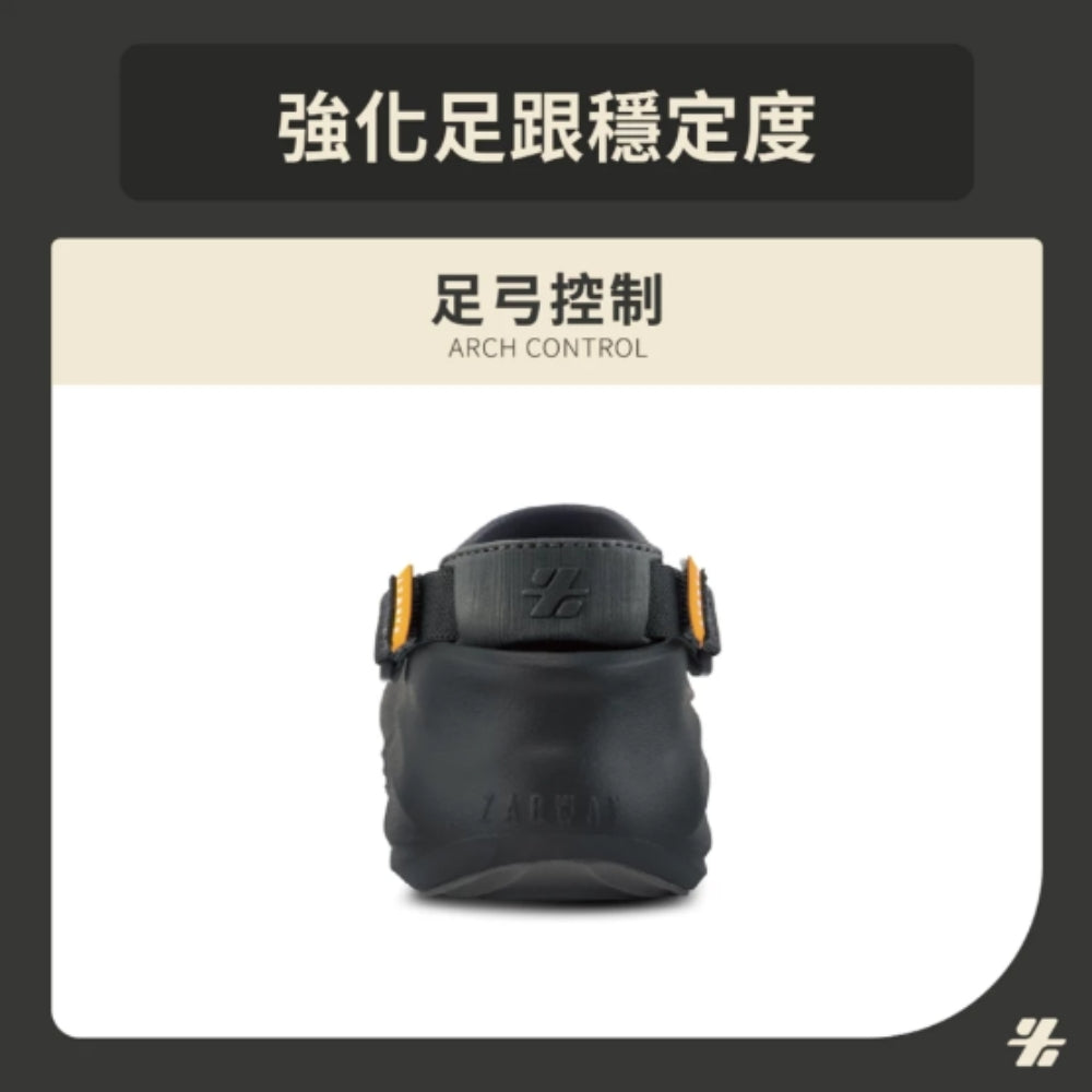 Formula 足弓控制拖鞋 男 (經典黑)