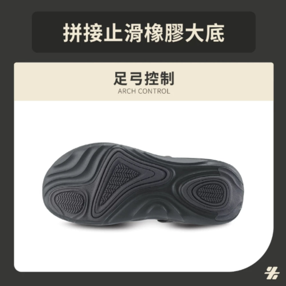 Formula 足弓控制拖鞋 男 (經典黑)