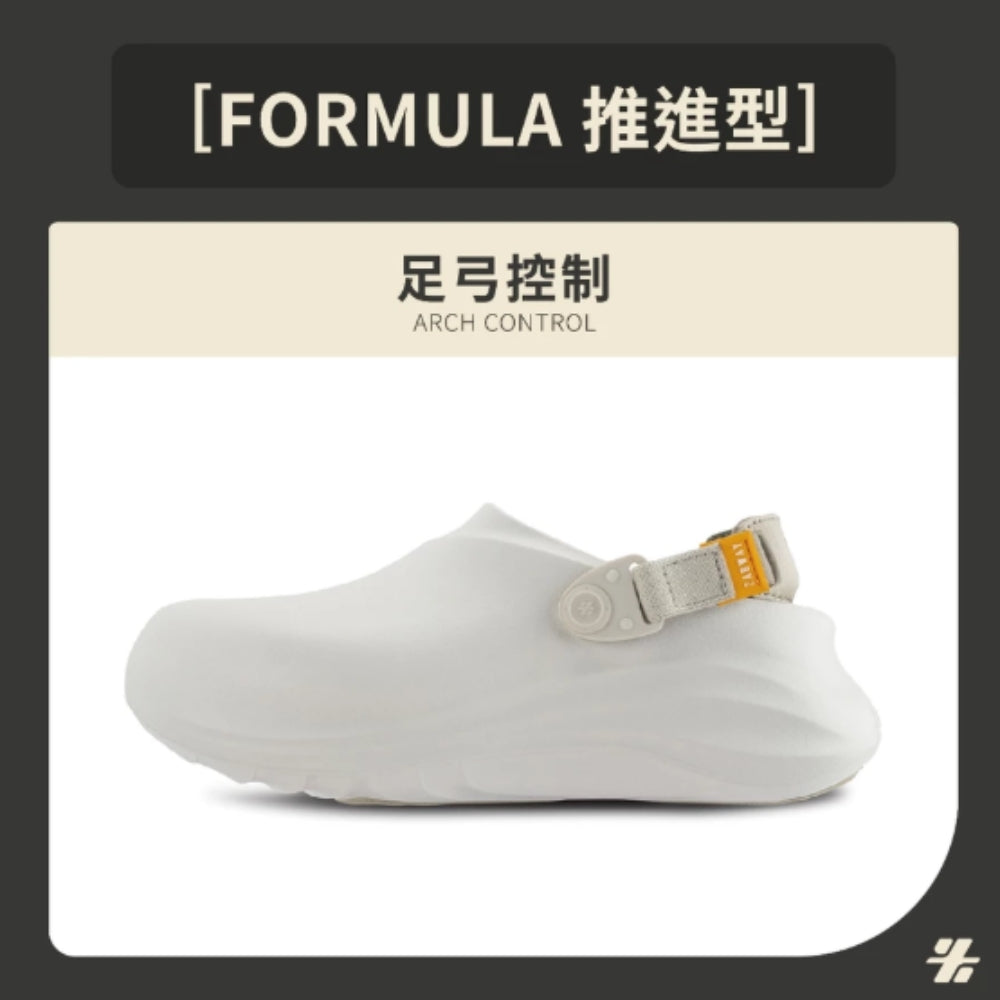 Formula 足弓控制拖鞋 男 (銀河灰)