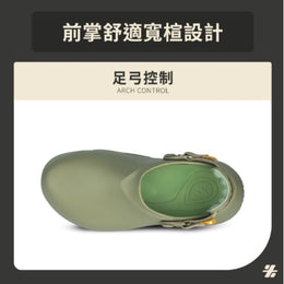 Formula 足弓控制拖鞋 男 (橄欖綠)