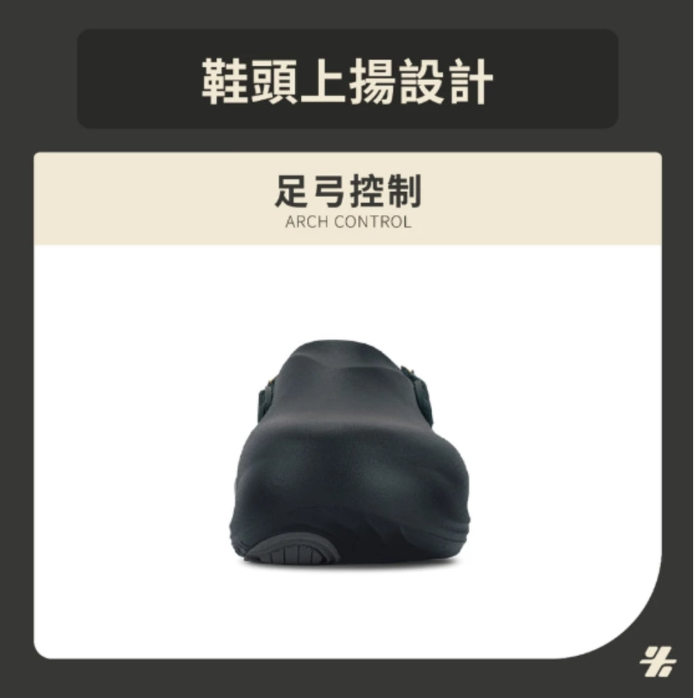 Formula 足弓控制拖鞋 男 (經典黑)
